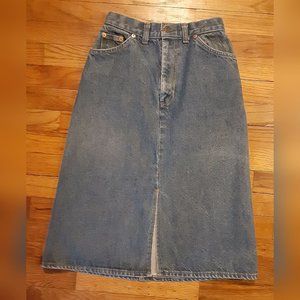 Vintage Levi Denim Skirt Orange Tag 97084 021_ Skirt
